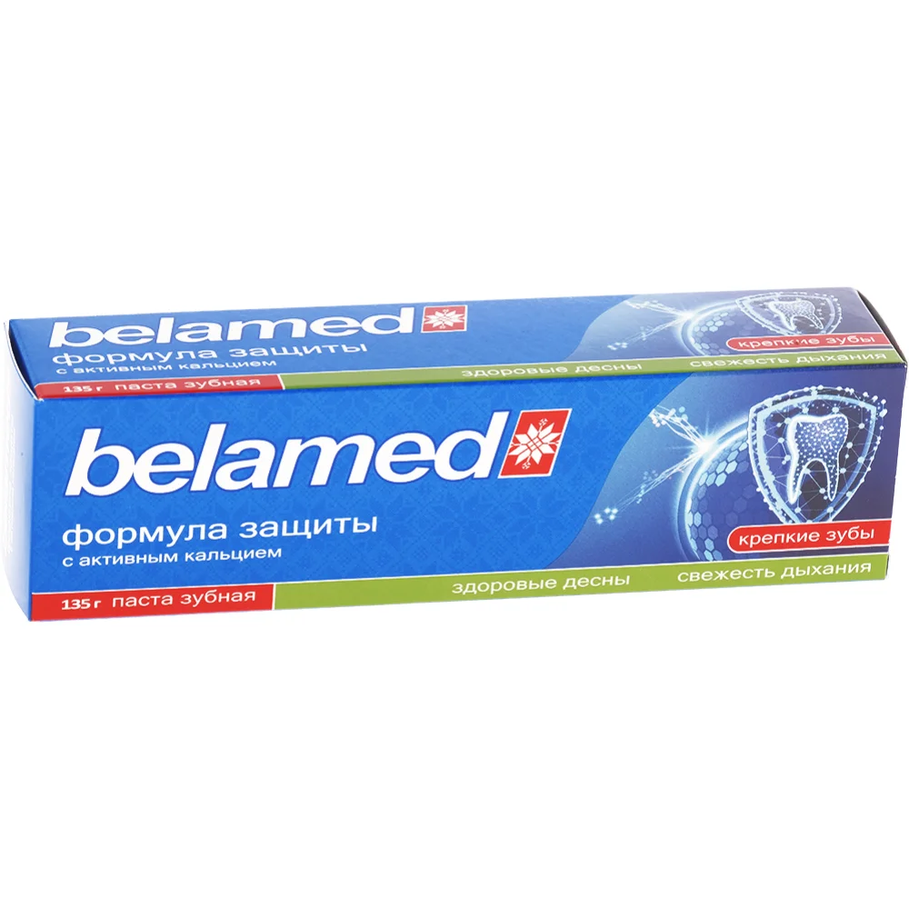 Зубная паста Belamed Формула защиты с активным кальцием 135г №1