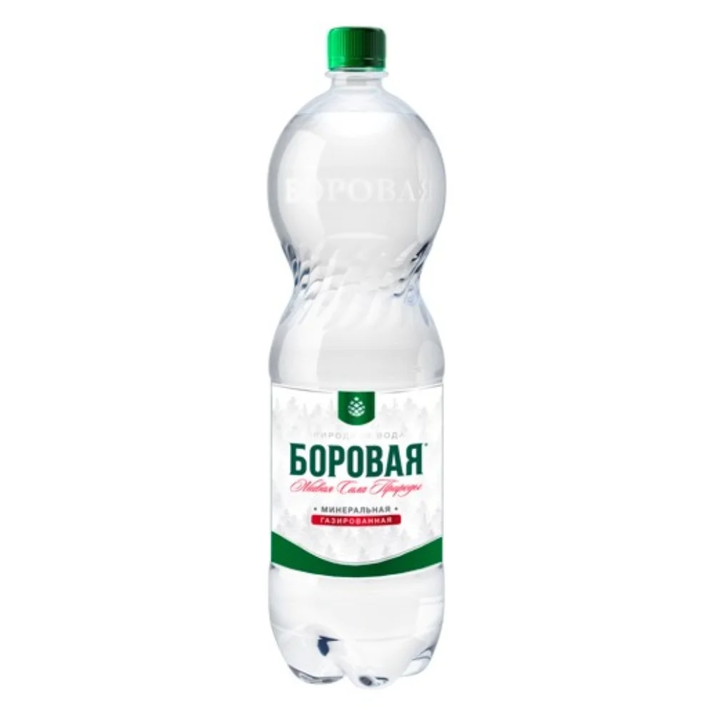 Вода минеральная лечебно-столовая "Боровая" газирован. 1,5л ПЭТ бутылка №1