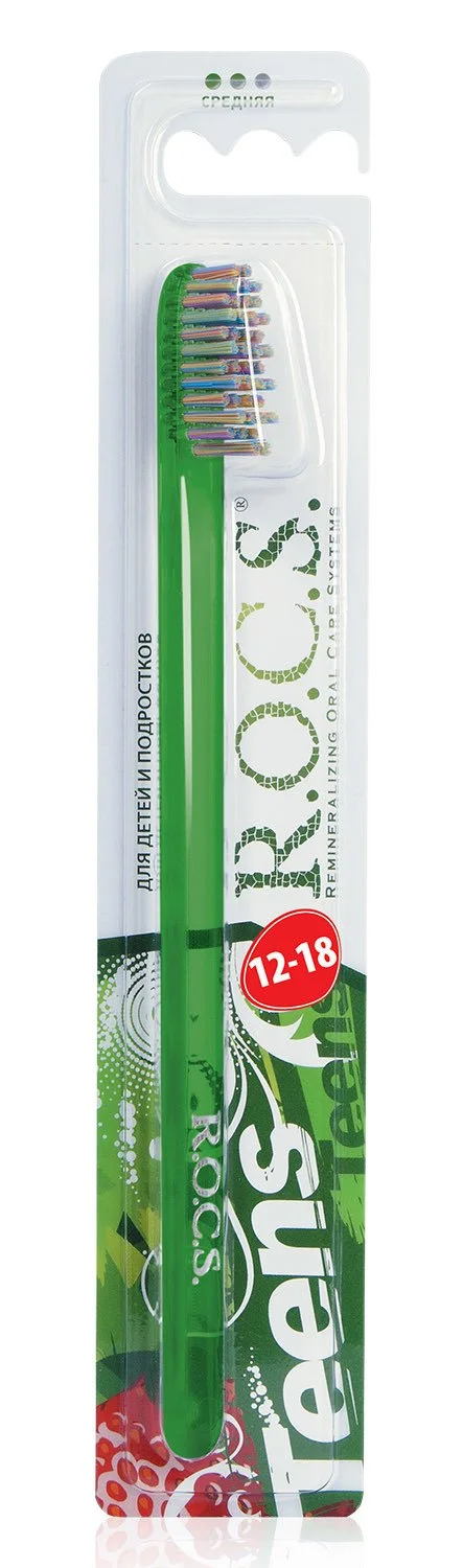 Зубная щетка детская R.O.C.S. Teens 12-18 средняя №1