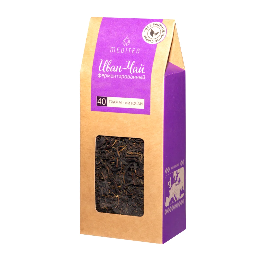 Иван-чай (Кипрей ферментированный) напиток чайный 40г упаковка №1