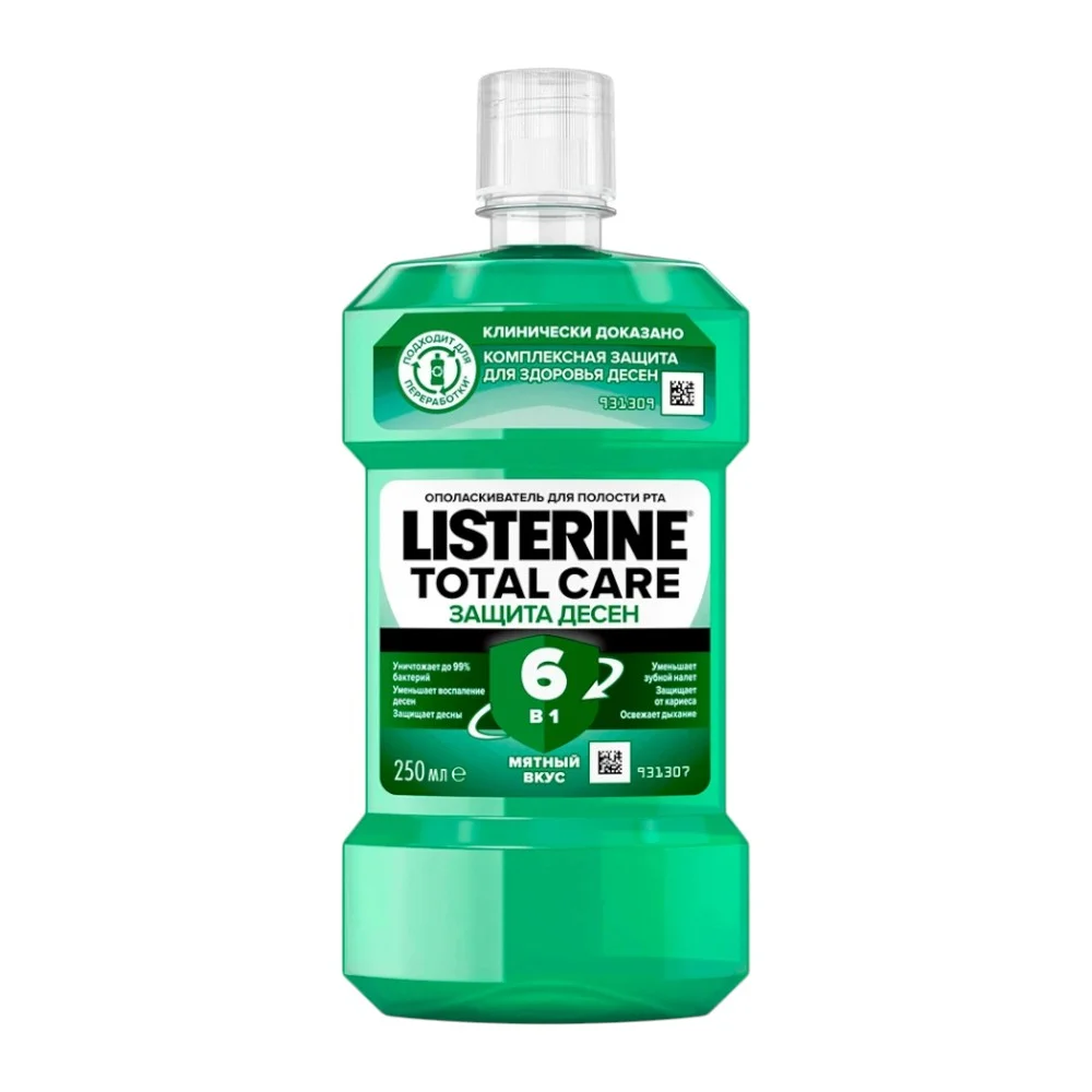 Ополаскиватель для полости рта Listerine Total Care Защита десен 250мл №1