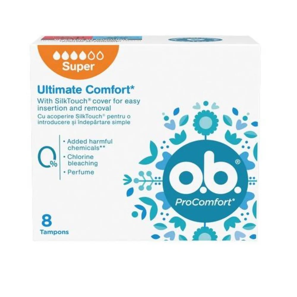 Тампоны гигиенические o.b. ProComfort Super упаковка №8