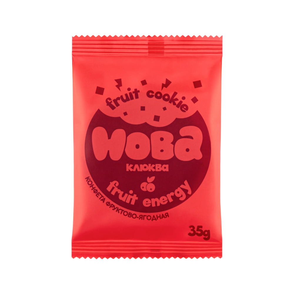Конфеты фруктовые "Хоба" Фрут Куки клюква 35г №1