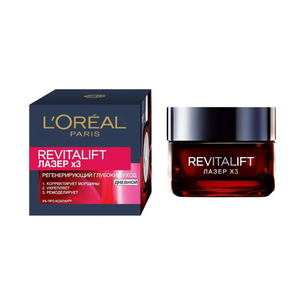 Крем для лица L'Oreal Paris Revitalift Лазер Х3 дневной 50мл №1
