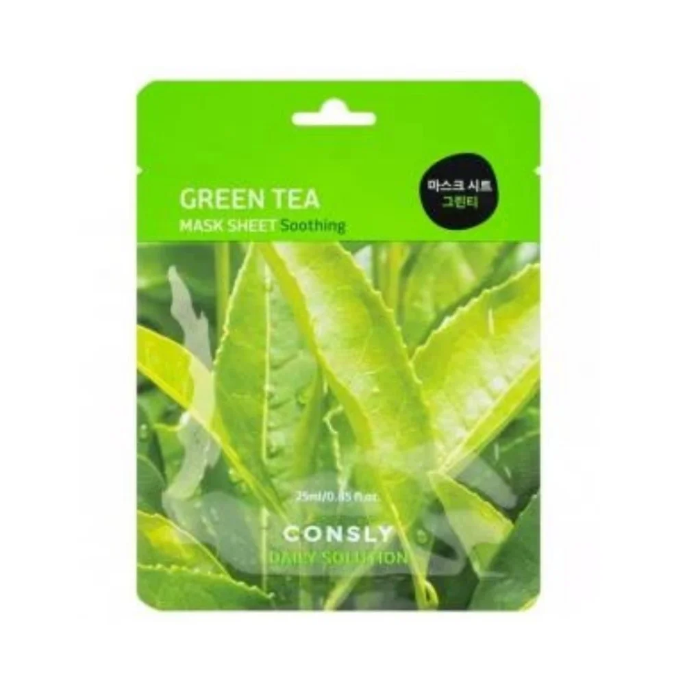 Маска тканевая Consly с экстрактом листьев зеленого чая 25мл №1