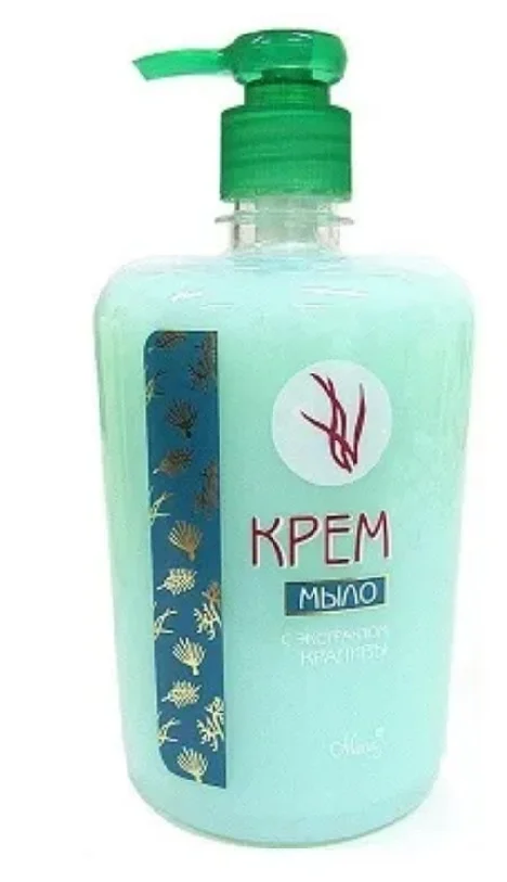 Крем-мыло с экстрактом крапивы 600г флакон с дозатором №1