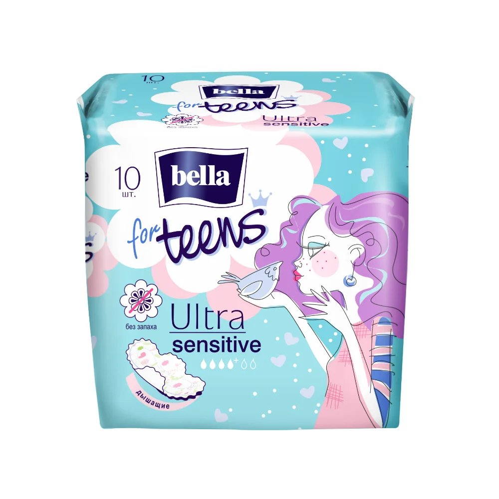 Прокладки гигиенические Bella for Teens Ultra Sensitive упаковка №10