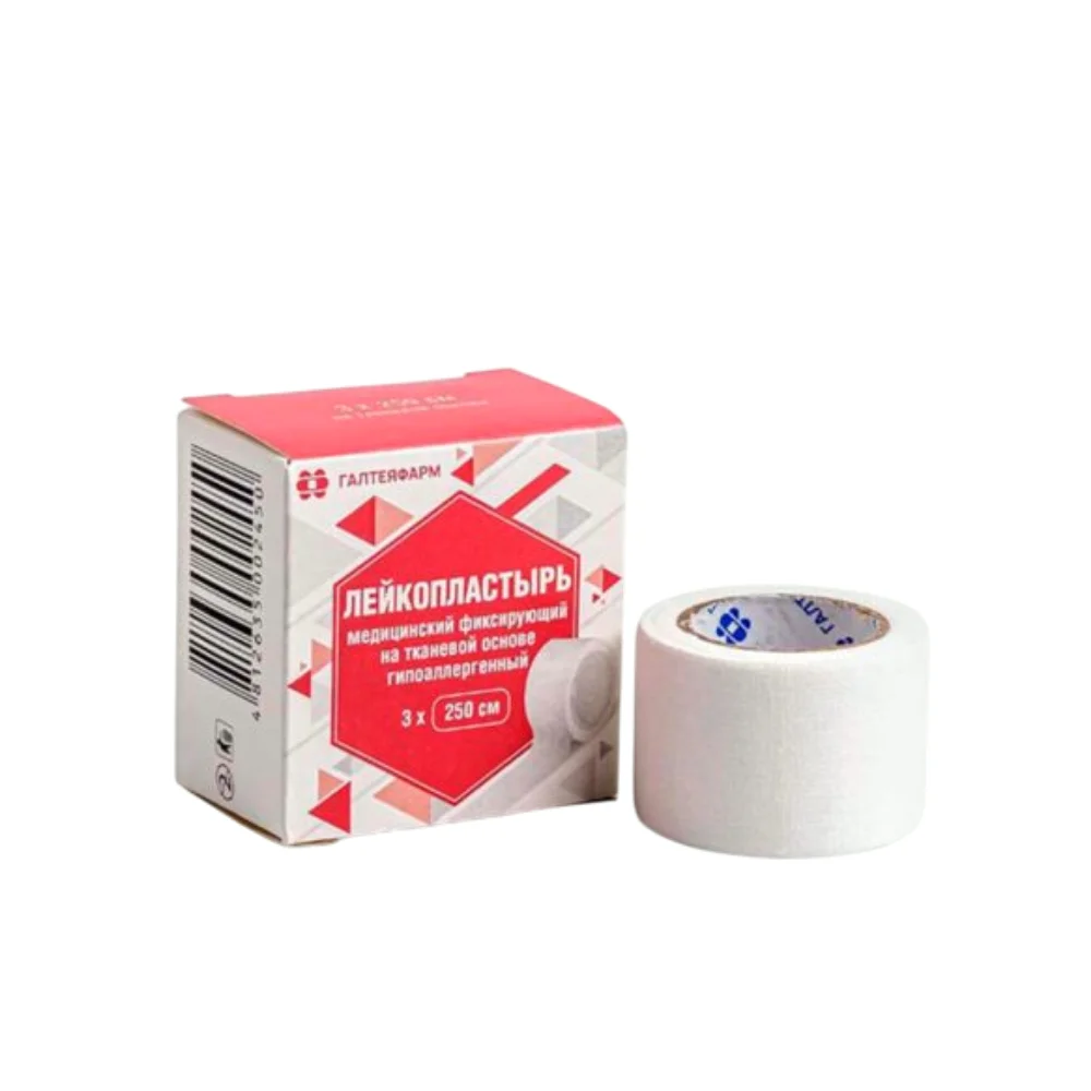 Лейкопластырь медицинский фиксирующий тканевая основа 3см 250см №1