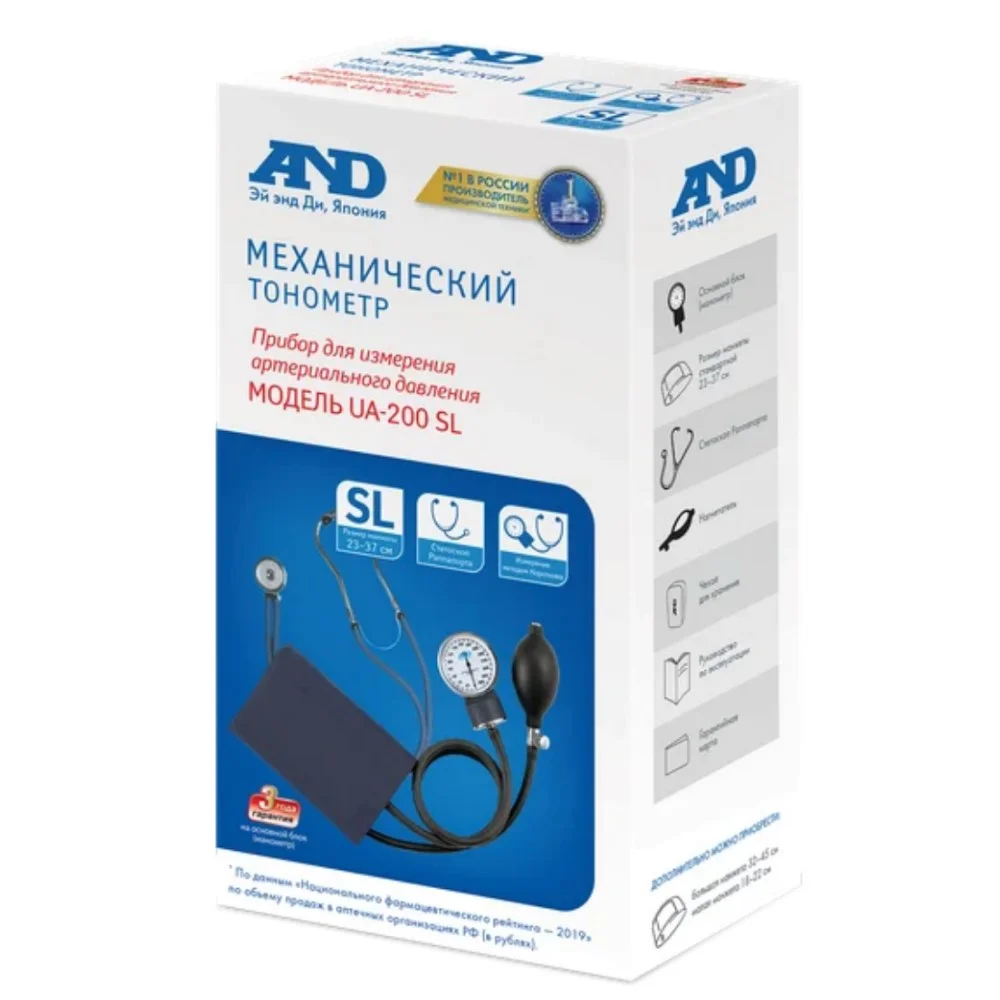 Измеритель артериальн. давления механический A & D UA-200 SL №1