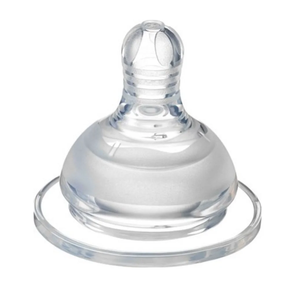 Соска молочная силиконовая Bebaby арт. R-02S-L 6+ №1