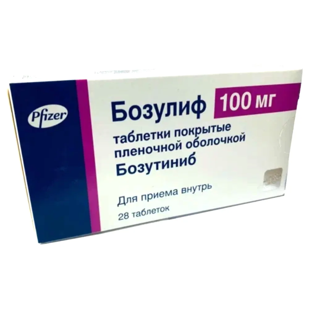 Бозулиф таблетки п/о 100мг упаковка №28
