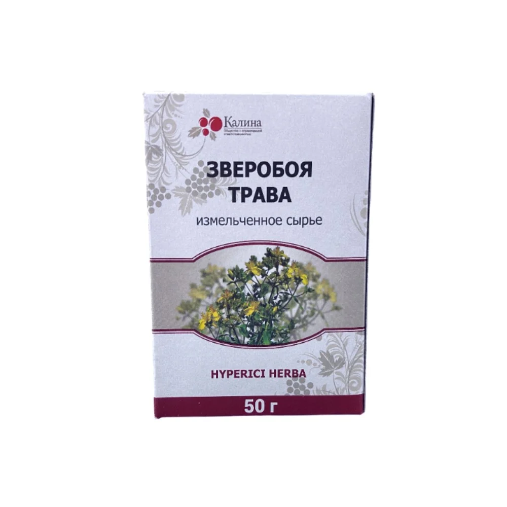 Зверобоя трава лек. сырье измельчен. 50г упаковка №1