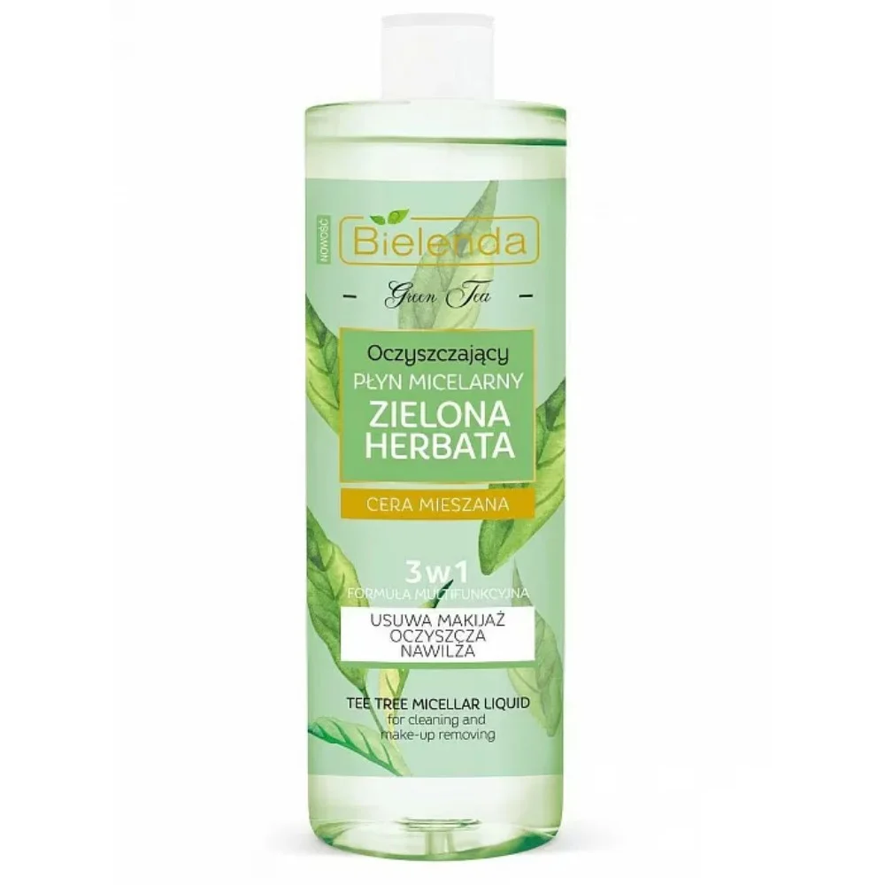 Вода мицеллярная Bielenda Зеленый чай очищающая 500мл №1