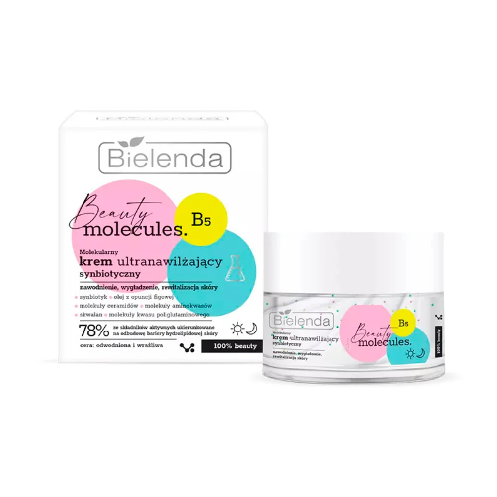 Крем Bielenda Beauty Molecules молекулярный ультраувлажняющий с синбиотиками 50мл №1
