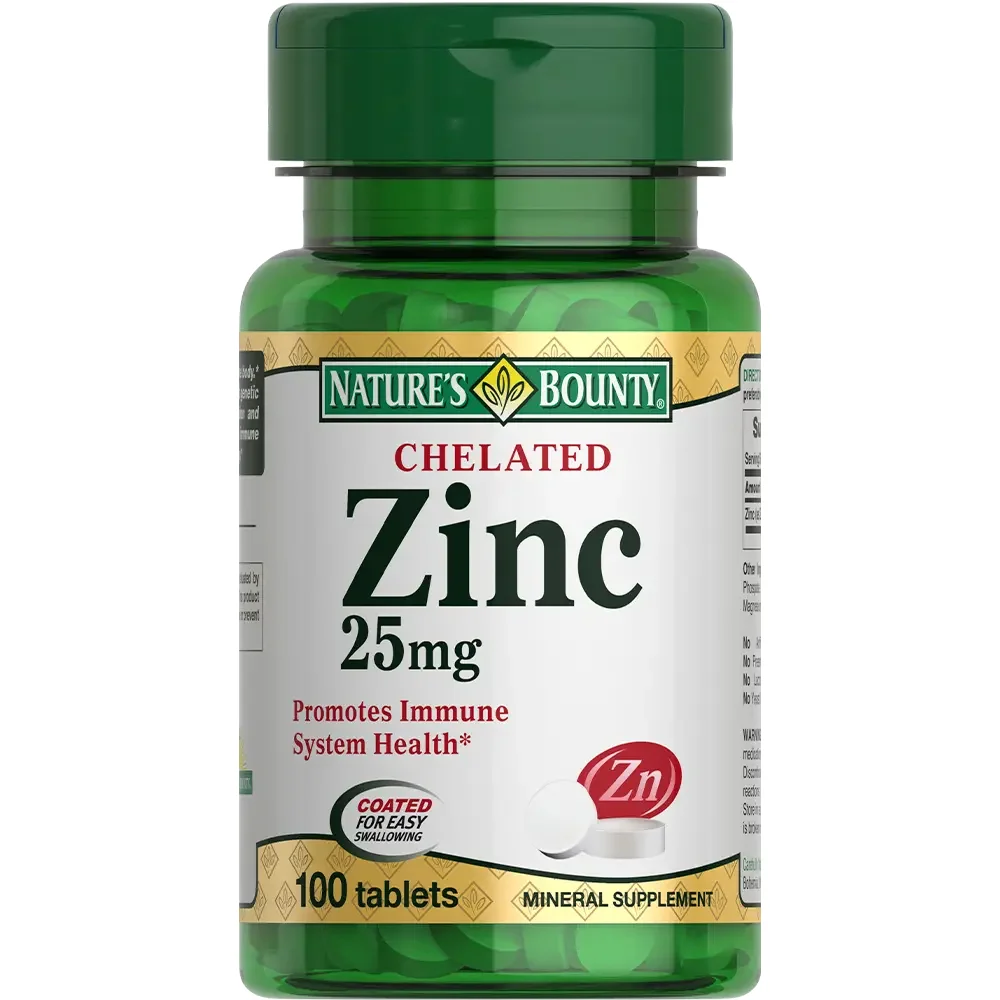 Хелат цинка 25мг "Naturе's Bounty" БАД таблетки флакон №100