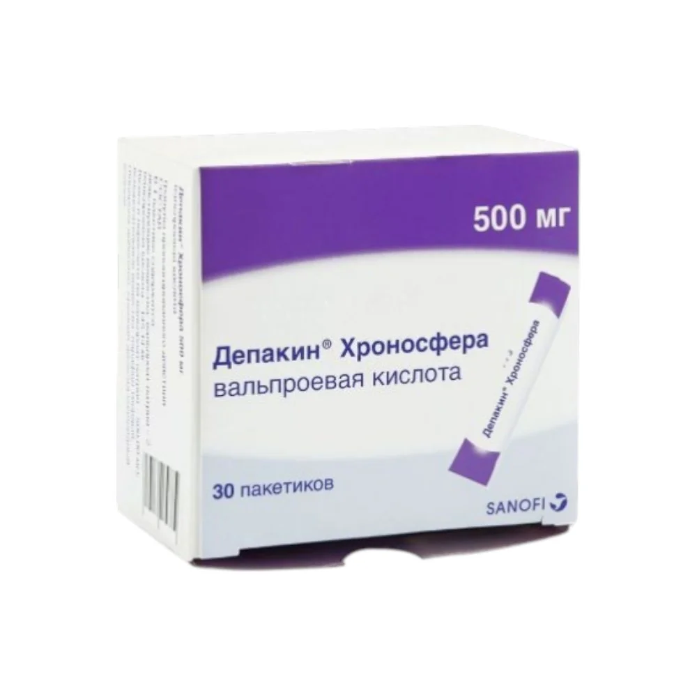 Депакин Хроносфера гранулы пролонг. 500мг пакет №30