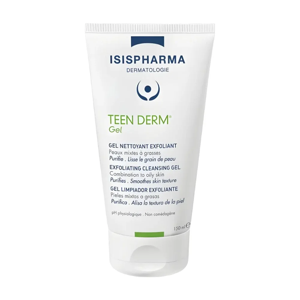 Гель Isispharma Teen Derm Gel очищающий отшелушивающий для жирной и комб. кожи 150мл №1