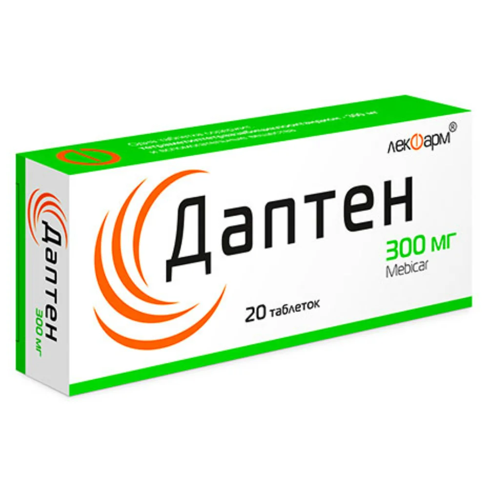 Даптен таблетки 300мг упаковка №20