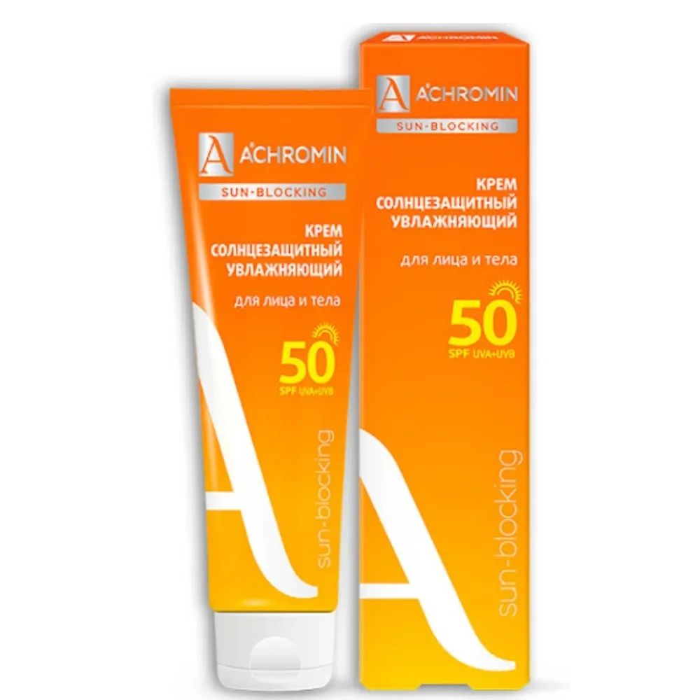 Ахромин крем солнцезащитный экстра-защита для лица и тела SPF 50 100мл №1