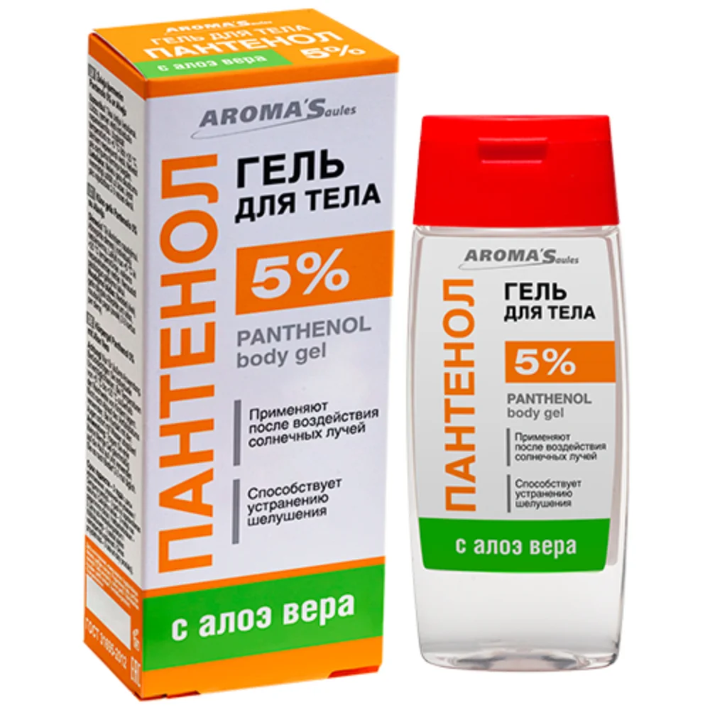 Пантенол 5% гель для тела с алоэ вера 100мл №1