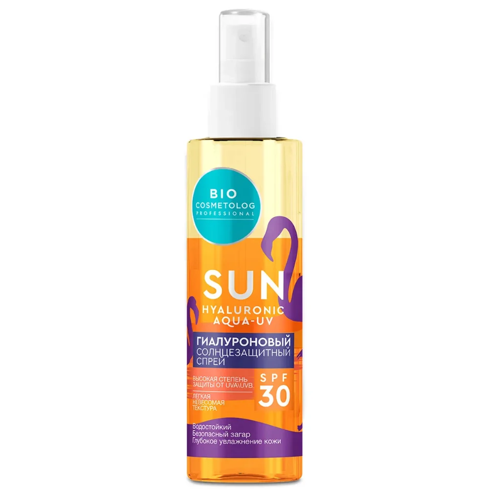 Спрей солнцезащитный Bio Cosmetolog Professional гиалуроновый SPF 30 190мл №1