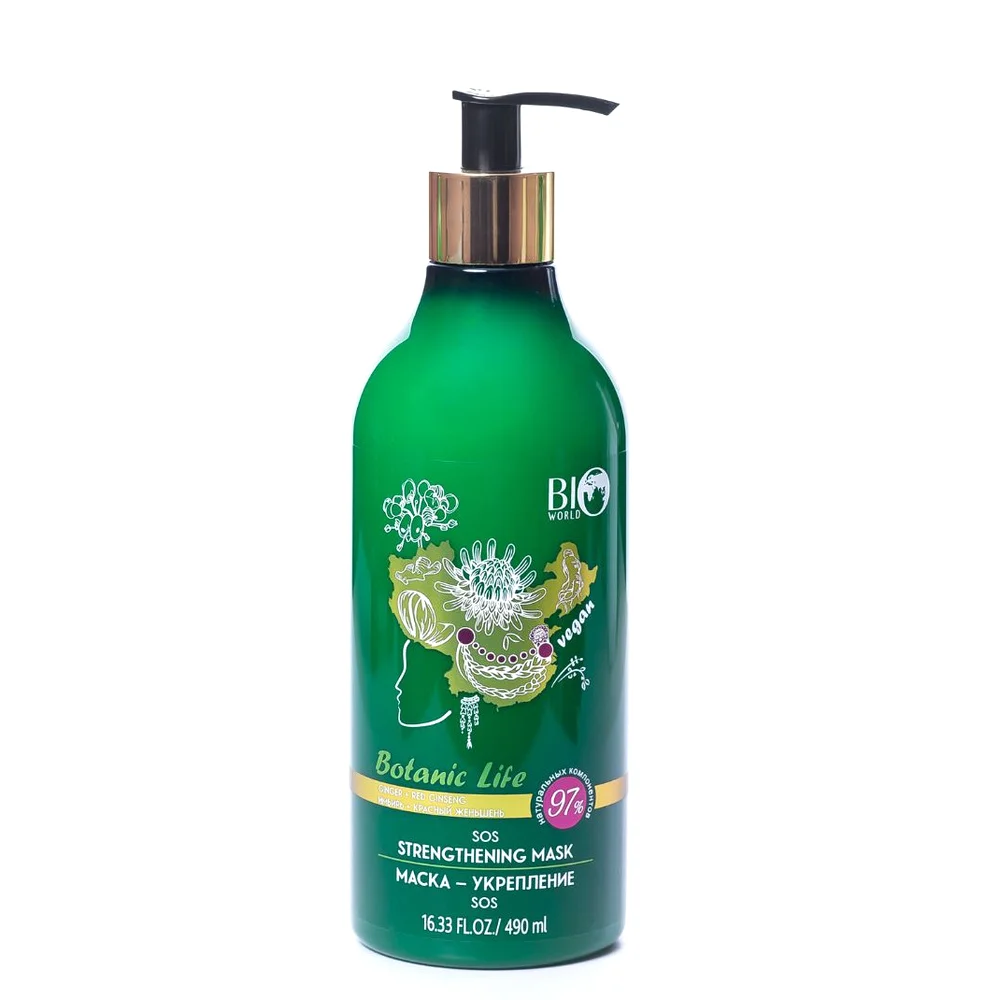 Маска-укрепление Имбирь+Красный женьшень 490мл №1