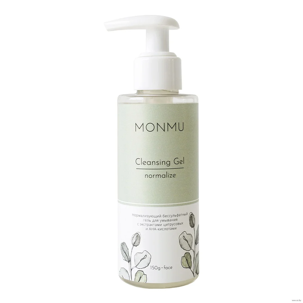 Гель для умывания Monmu нормализующий с AHA-кислотами 150г №1
