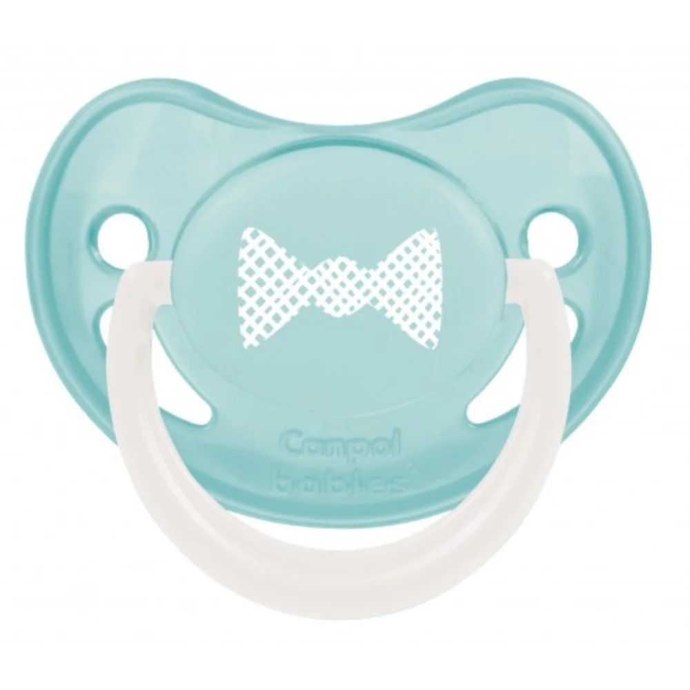 Соска-пустышка Canpol Babies круглая силиконовая, В (6-18 мес.), арт. 22/423 №1
