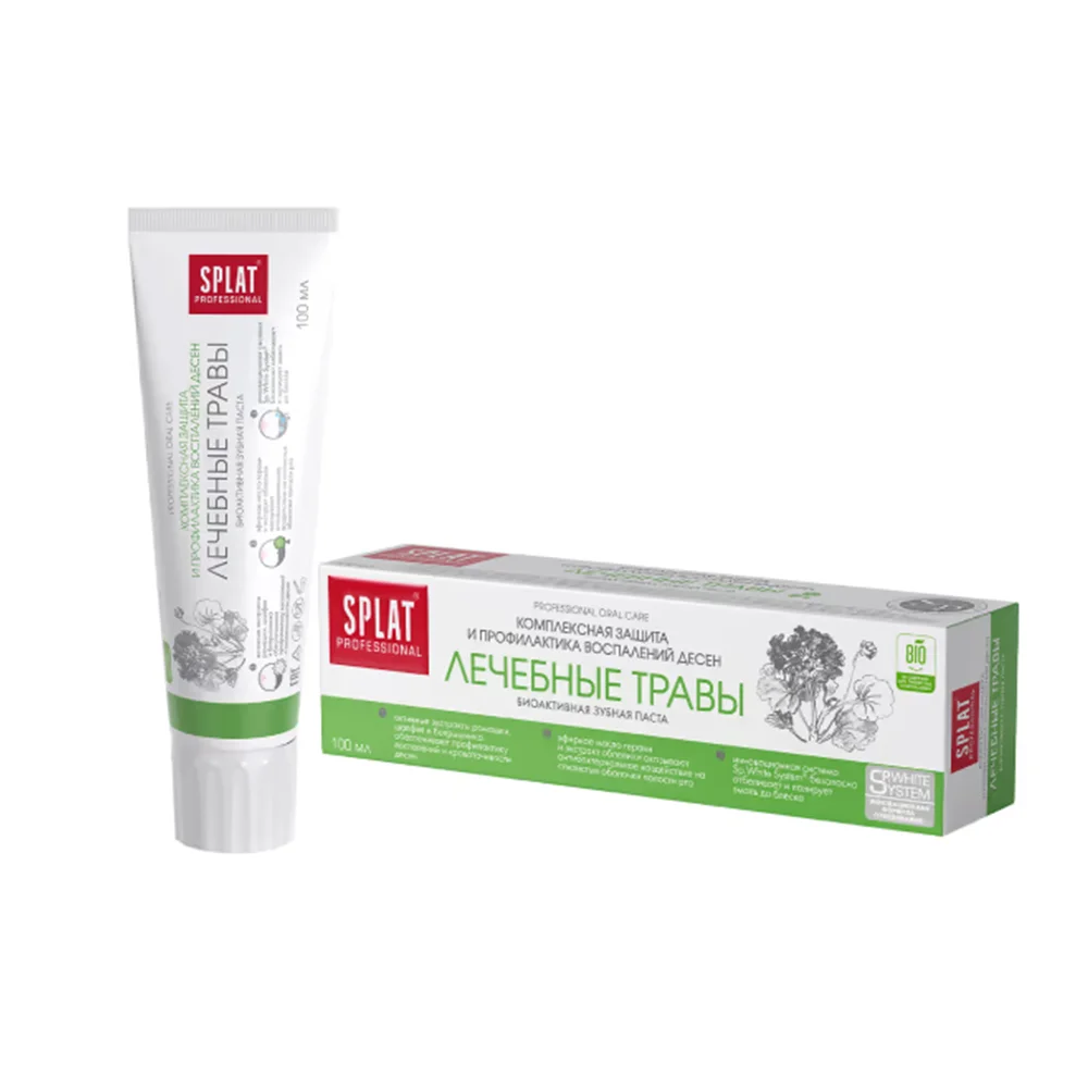 Зубная паста SPLAT Professional Лечебные травы 130г №1