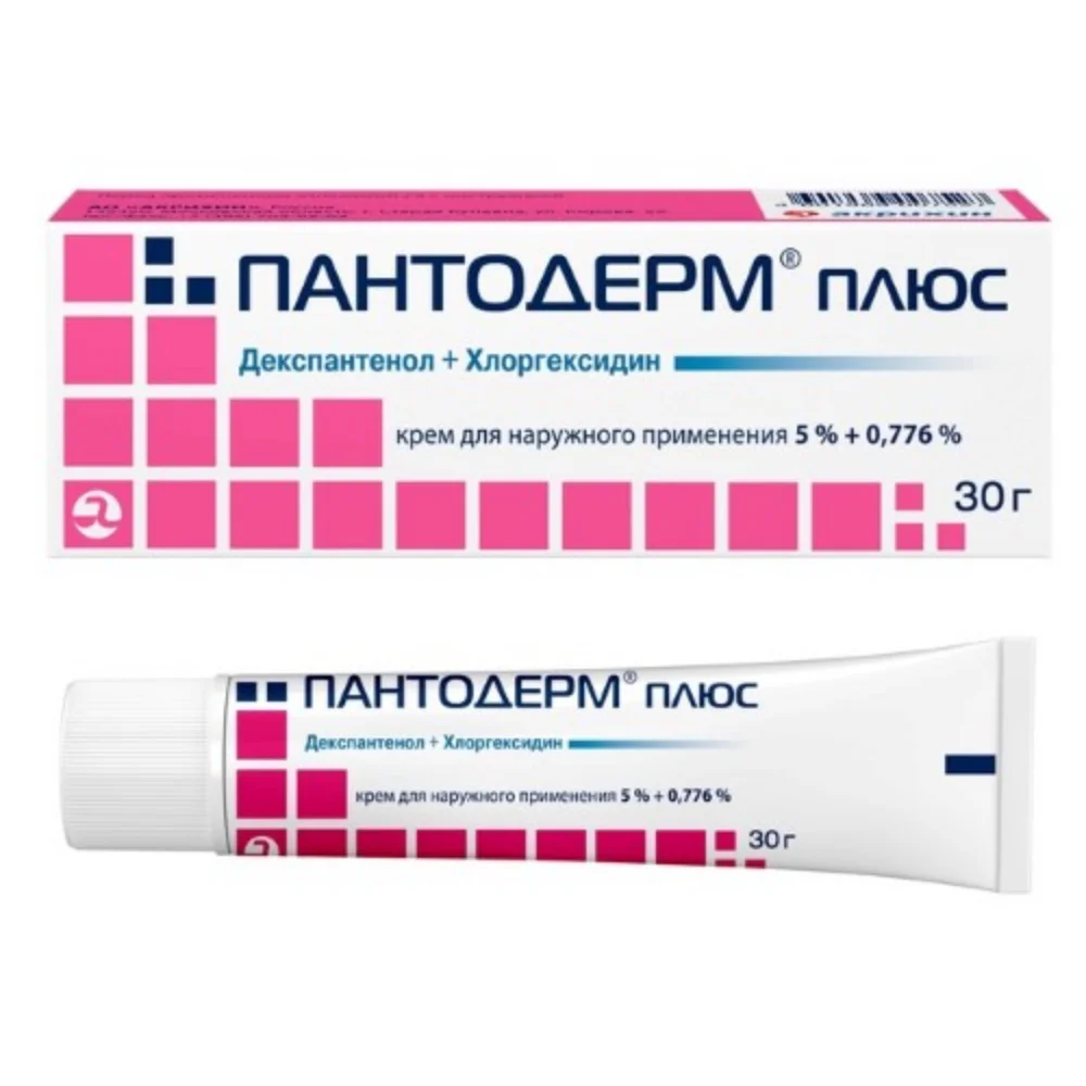 Пантодерм плюс крем для наруж. прим. 50мг/г 7,76мг/г 30г туба №1