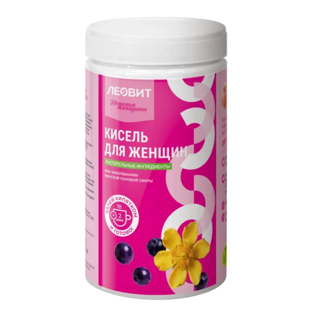 Кисель "Для женщин" "Леовит" спец. продукт диетического профилактического питания 400г банка №1