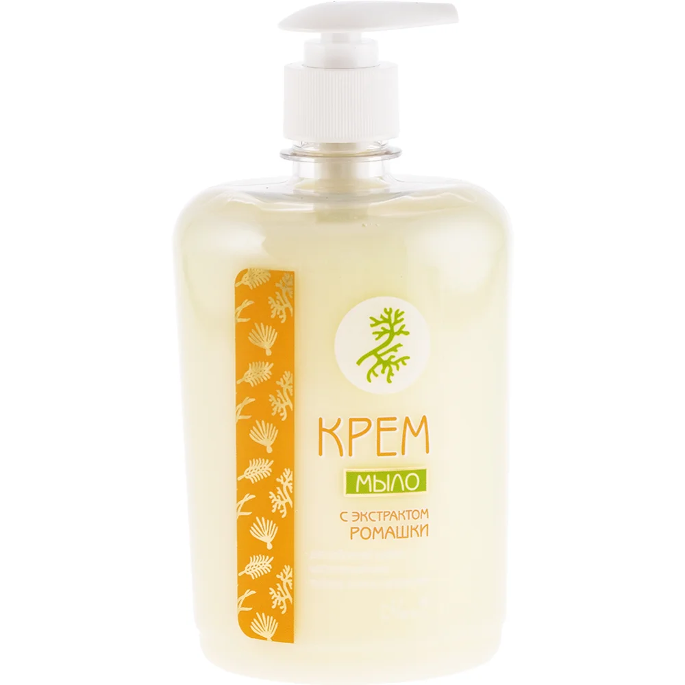 Крем-мыло с экстрактом ромашки 600г флакон с дозатором №1