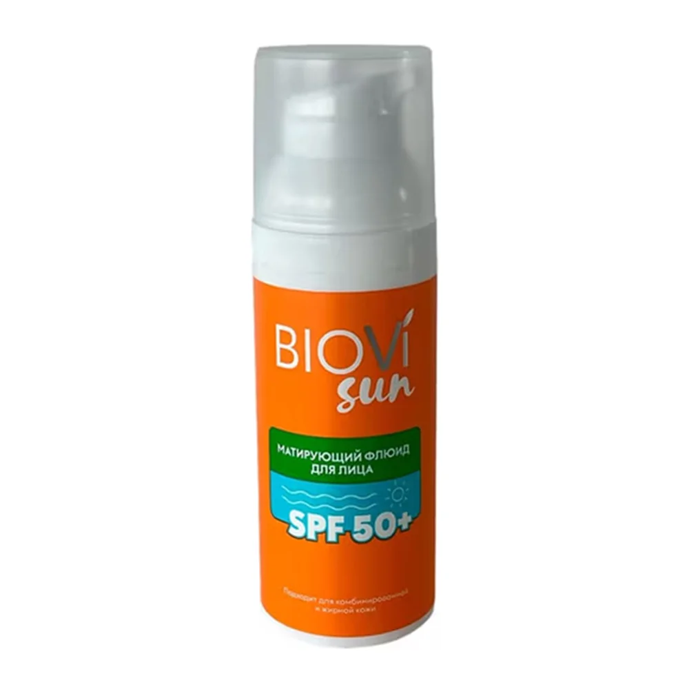 Флюид для лица Biovi Sun матирующий SPF 50+ 50мл №1