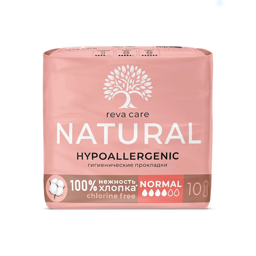 Прокладки гигиенические Reva Care Natural Normal №10
