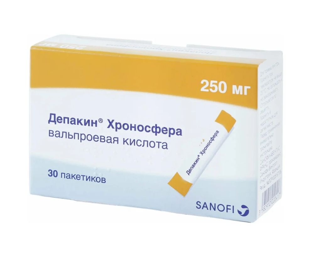 Депакин Хроносфера гранулы пролонг. 250мг пакет №30
