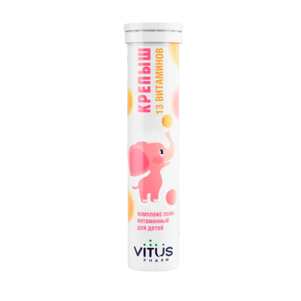 Крепыш БАД таблетки с ароматом персика 4,4г упаковка №18