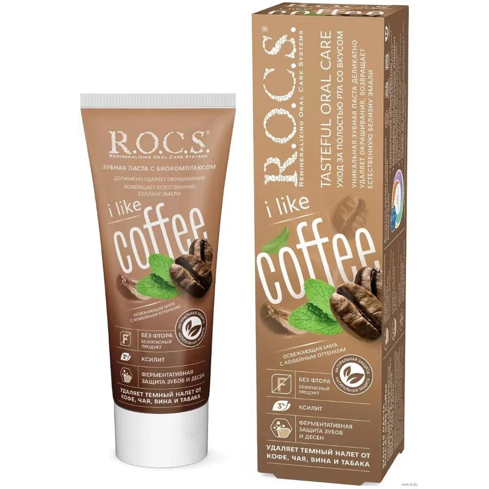 Зубная паста R.O.C.S. iLike Coffee 74г №1