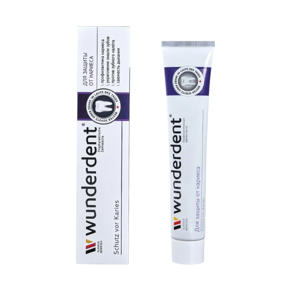 Зубная паста Wunderdent для защиты от кариеса 100г №1