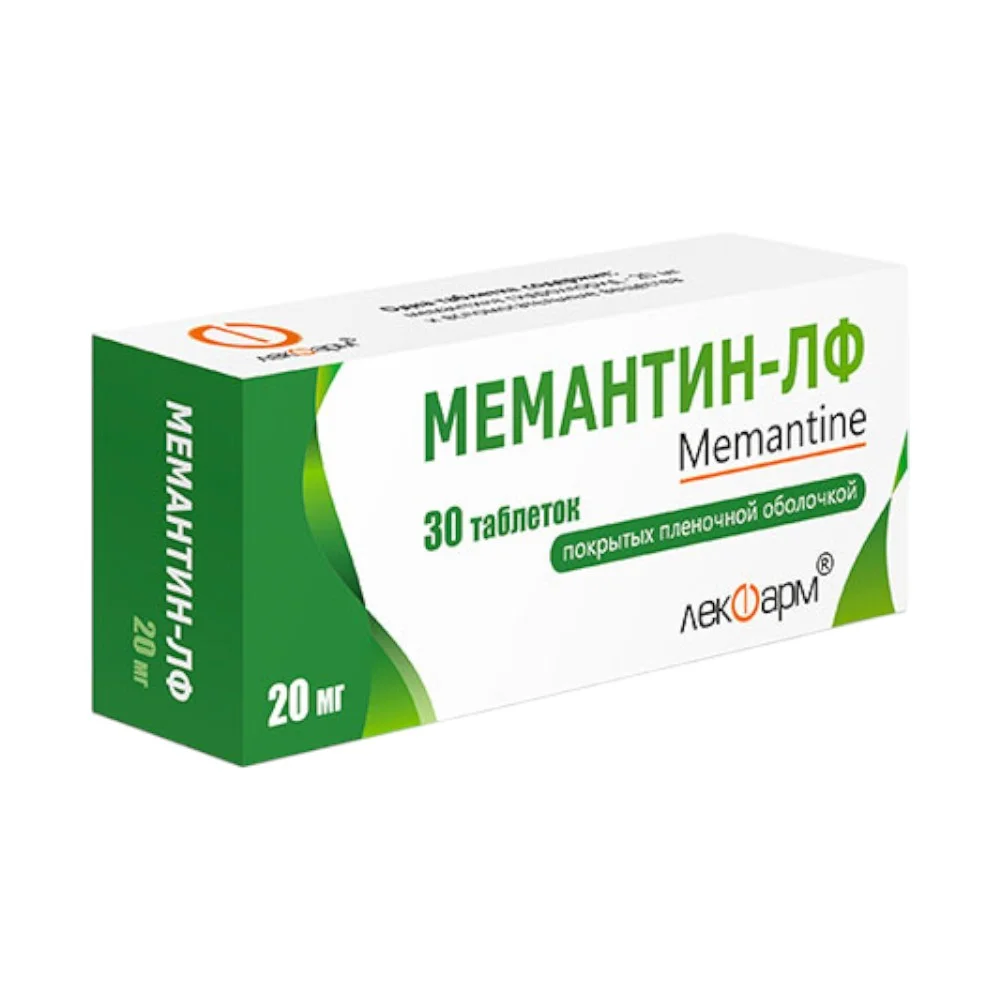 Мемантин-ЛФ таблетки п/о 20мг упаковка №30