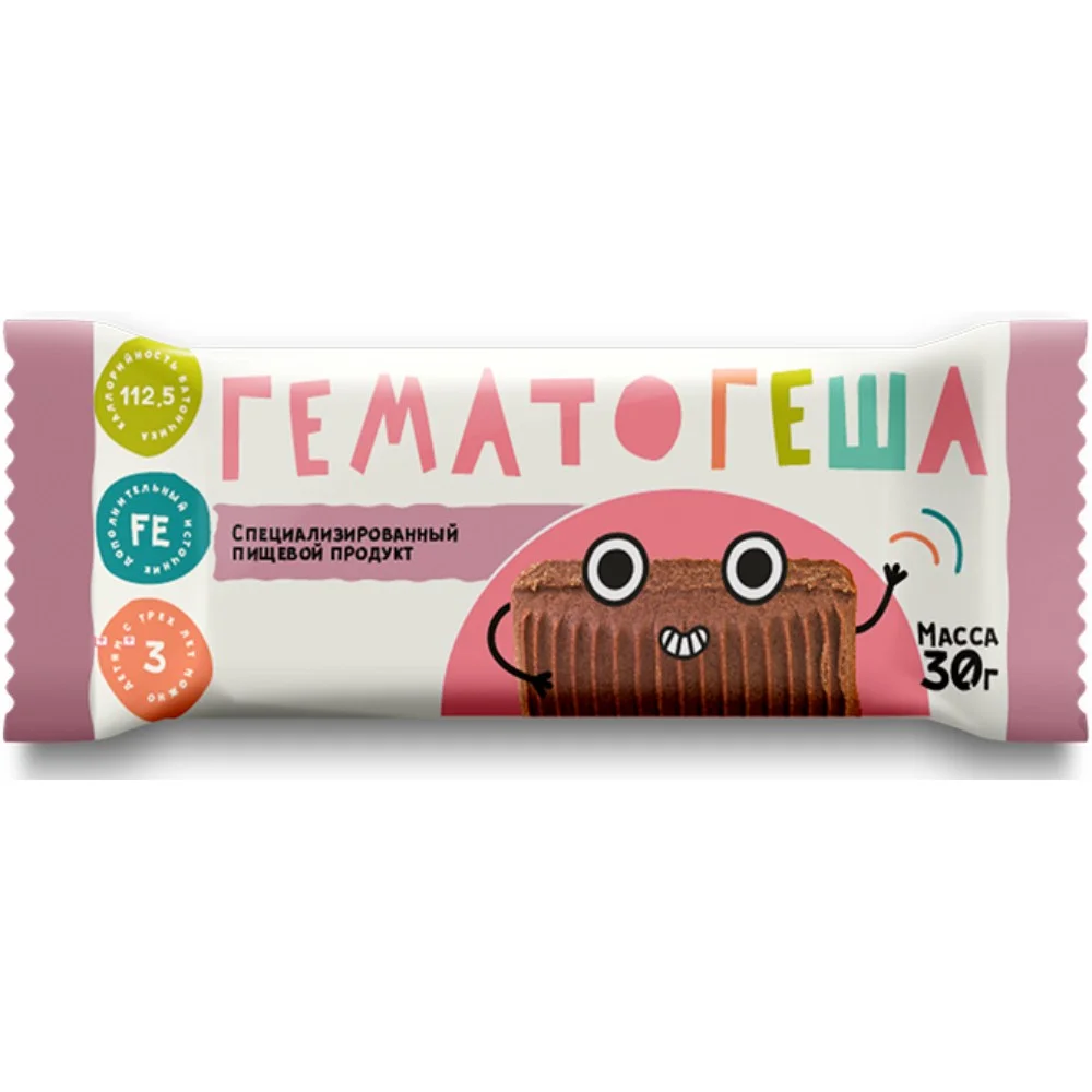 Гематогеша -специализированный продукт для диетического профилакт. питания 30г №1