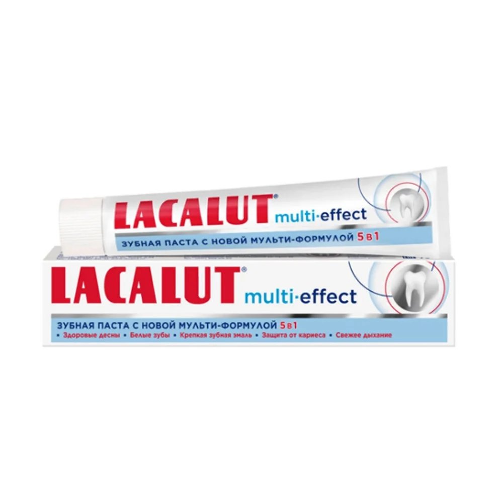 Зубная паста LACALUT multi-effect 75мл туба полимерная №1
