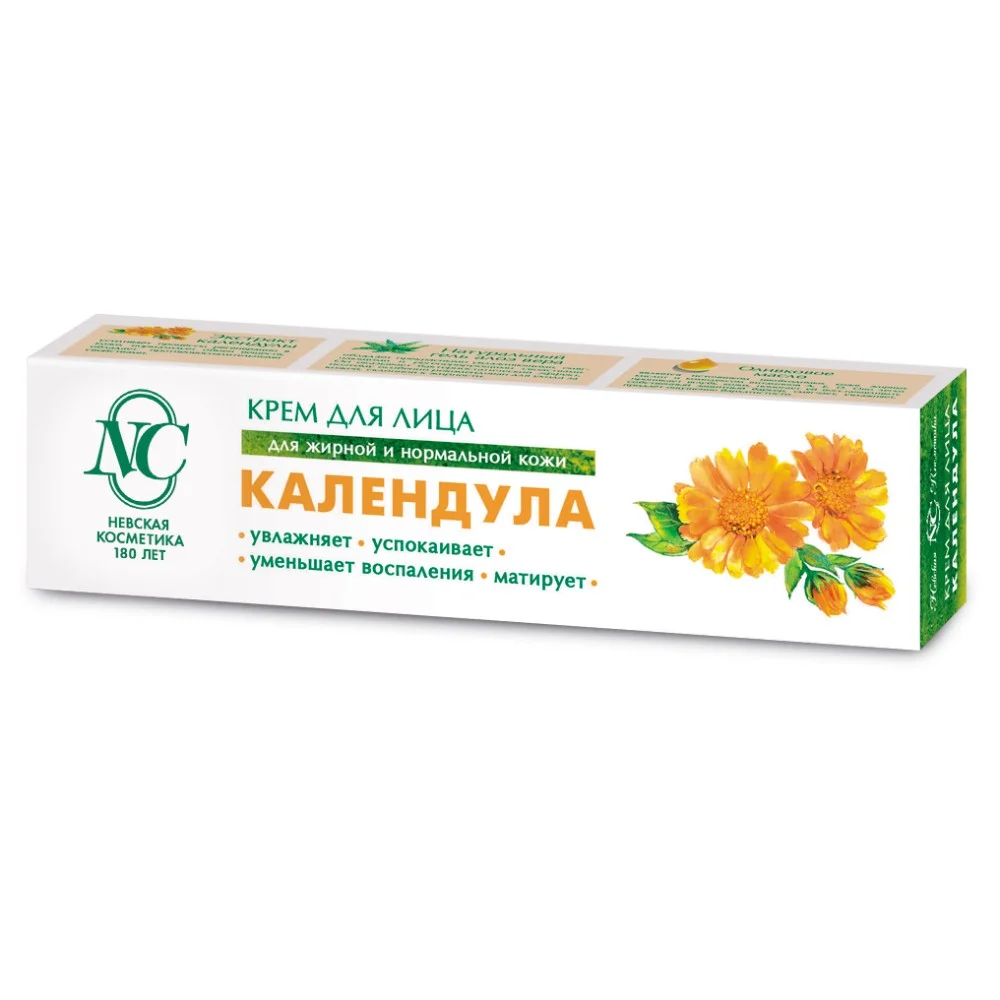 Крем для лица "Невская Косметика Календула" для норм. и жирной кожи 40мл №1