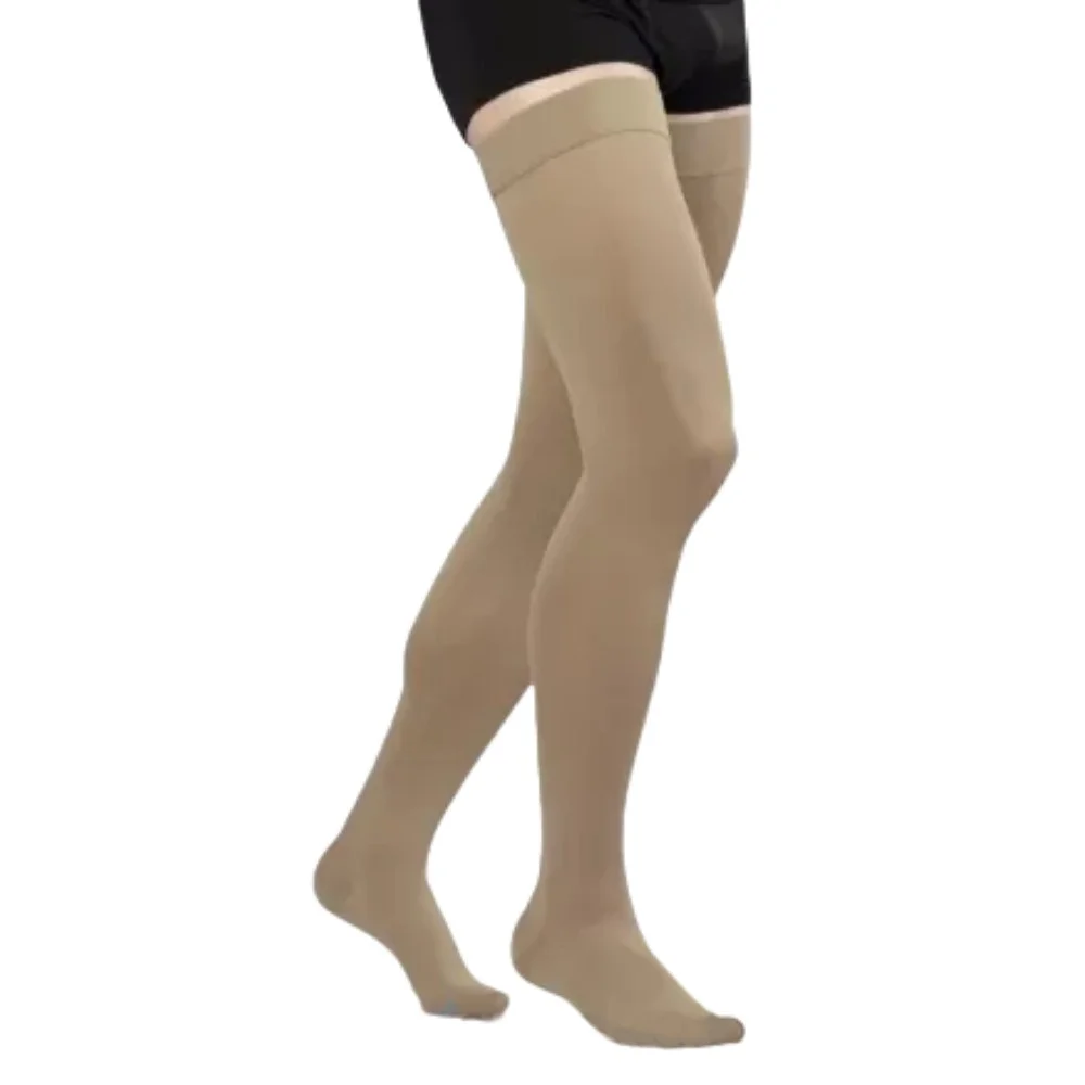 Чулки компрессионные ELAST 0403 LUX без мыска, унисекс, 2 кл. компрессии размер 2, рост 2, песочный №1
