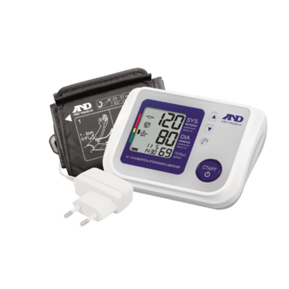 Измеритель артериальн. давления цифровой A & D автомат. UA-1100 на плечо с адаптером, стандартная манжета 23-37см №1