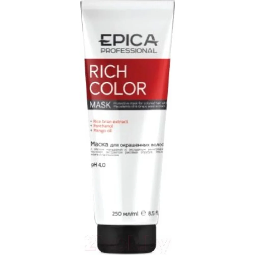 Маска EPICA Professional Rich Color для окраш. волос с маслом акадамии и экстрактом виноградных косточек 250мл №1