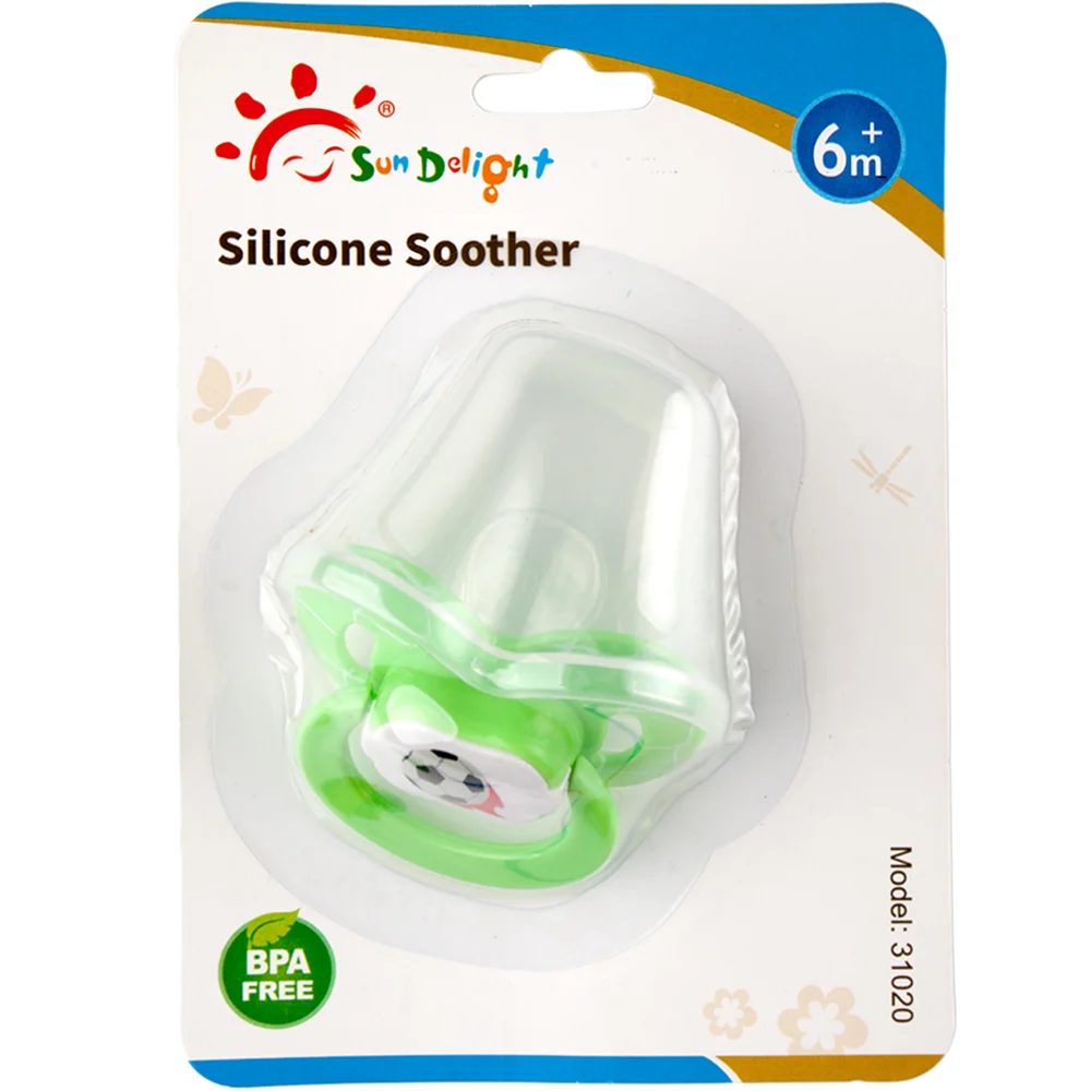 Пустышка силиконовая ортодонтическая, с колпачком, 6-36 мес. арт.31020 блистер №1