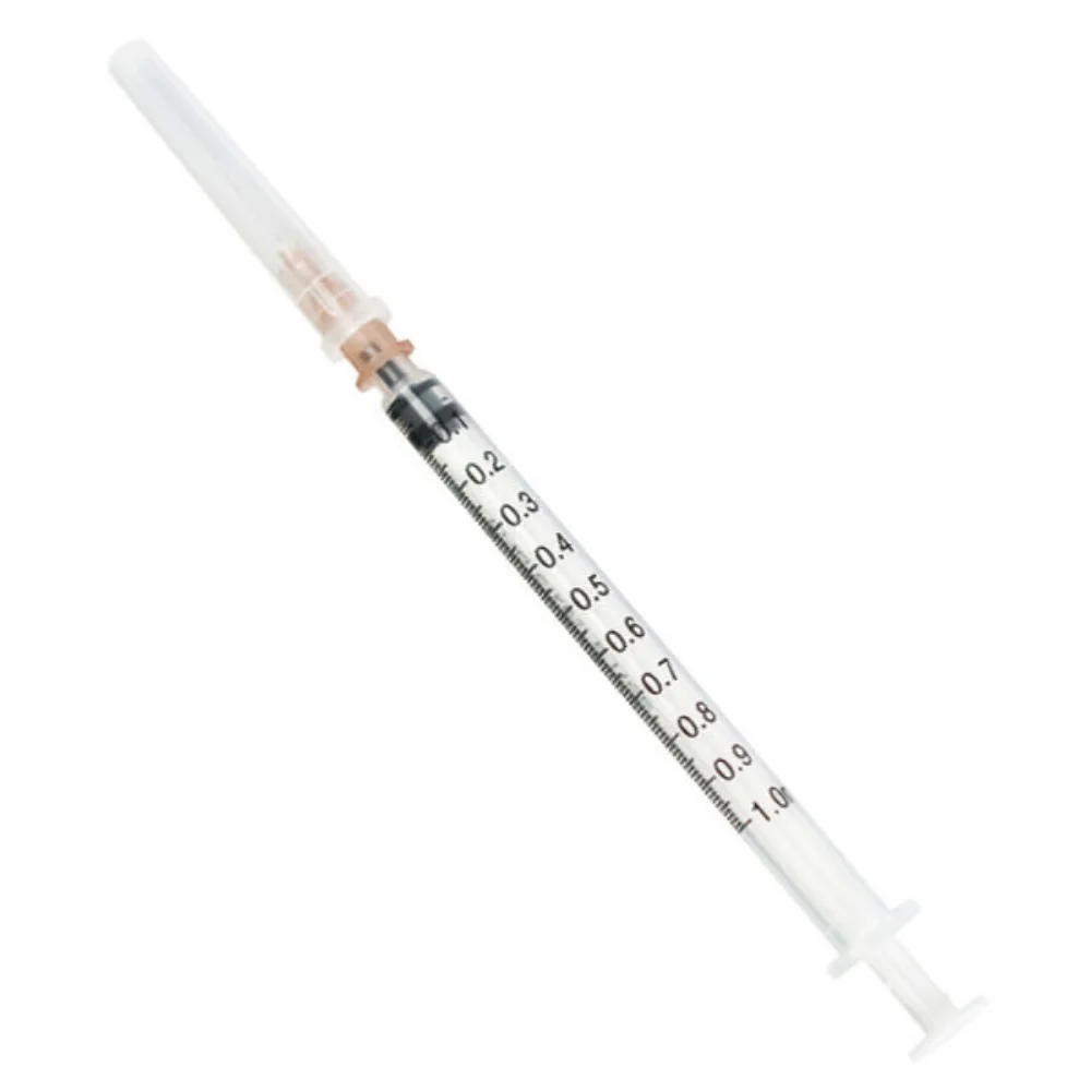 Шприц инсулиновый одноразовый 1мл с иглой 26G х 1/2" (0,45мм х 12мм) №1