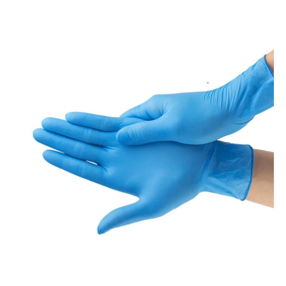 Перчатки "ИНДИГО" смотровые нитриловые текстур. неопудр. классические голубые нестерильн. XL упаковка №200