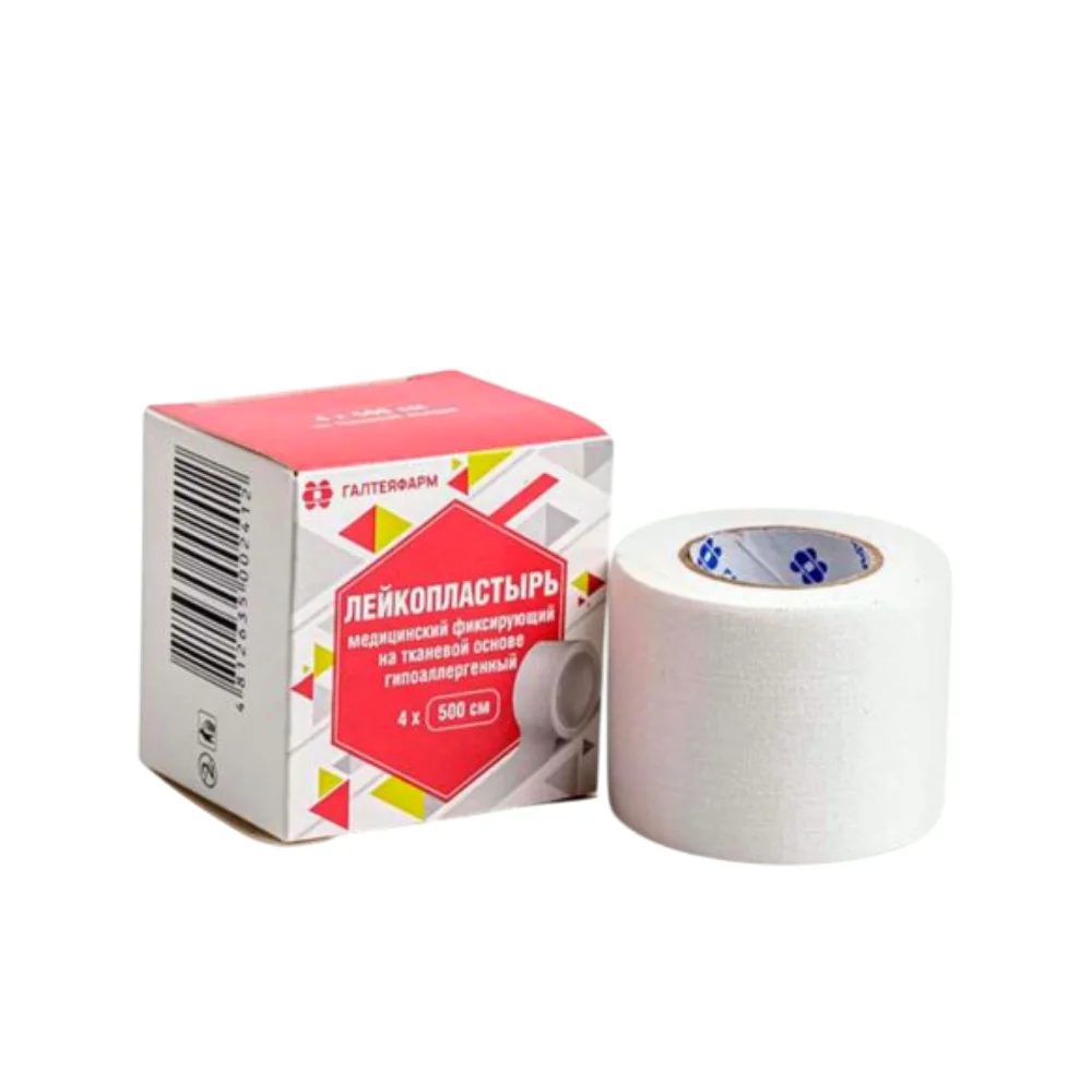 Лейкопластырь медицинский фиксирующий тканевая основа 4см 500см №1