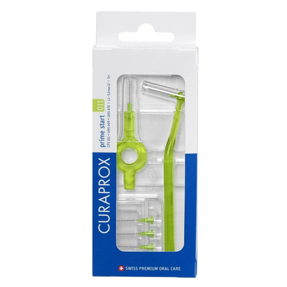Ершики межзубные CURAPROX Prime Start CPS 0,11 с держателем UHS409/470 набор №5